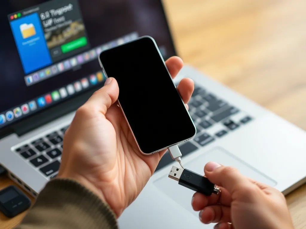 Jak zgrać zdjęcia z iphone na pendrive?